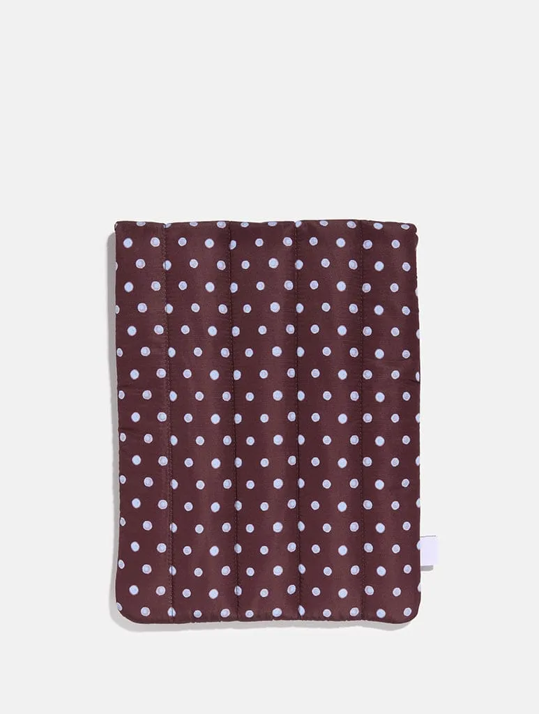 Polka Dot Quilted Bow Laptop Sleeve sold by Skinnydip London product image thumbnail 2