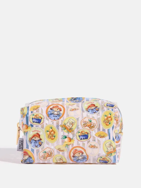 Paddington x Skinnydip Striped Badge Makeup Bag made by Skinnydip London