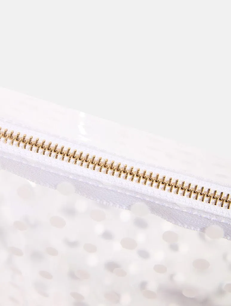 White Polka Dot Wash Bag sold by Skinnydip London product image thumbnail 5