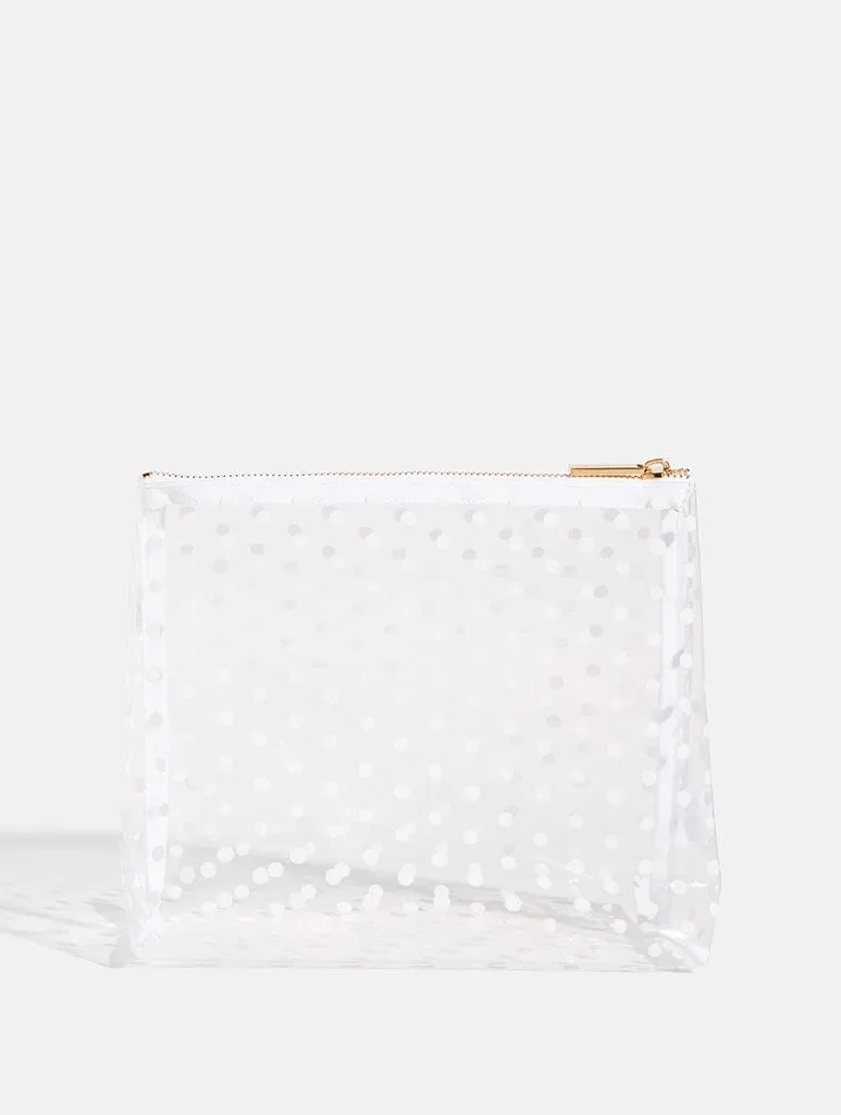 White Polka Dot Wash Bag sold by Skinnydip London product image thumbnail 2