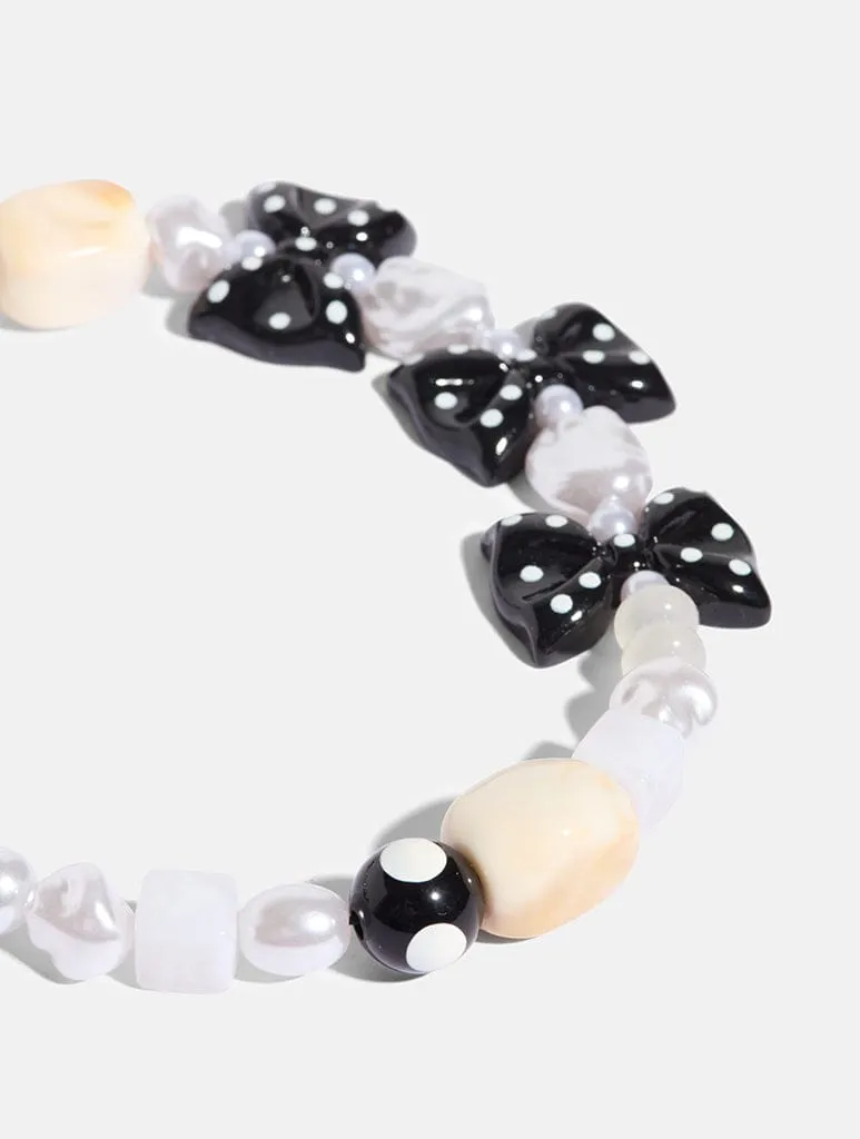 Polka Dot Bow Beaded Strap sold by Skinnydip London product image thumbnail 3