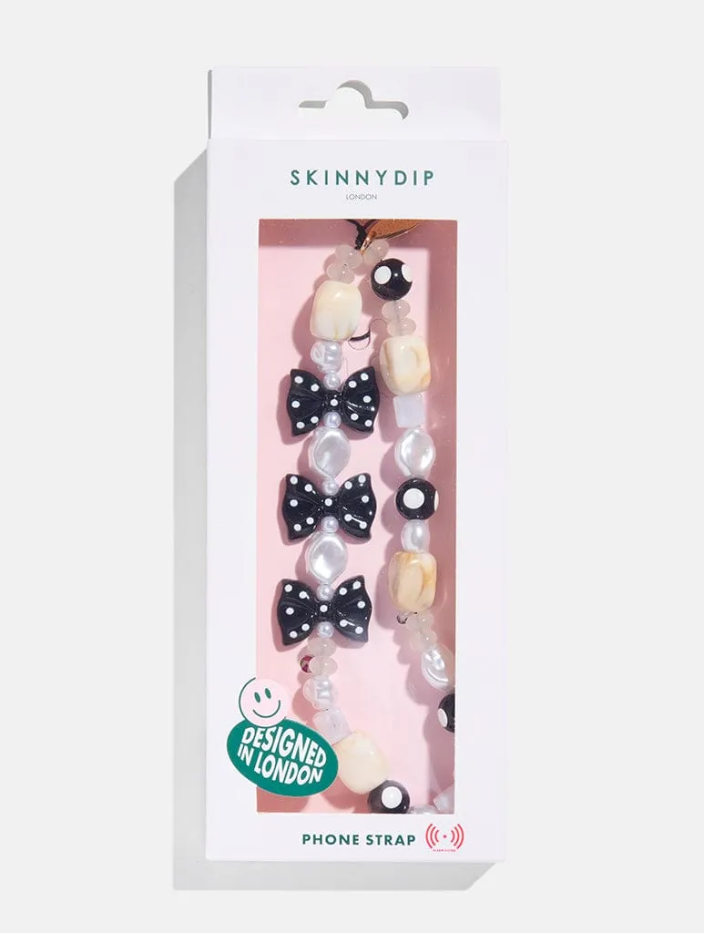 Polka Dot Bow Beaded Strap sold by Skinnydip London product image thumbnail 4
