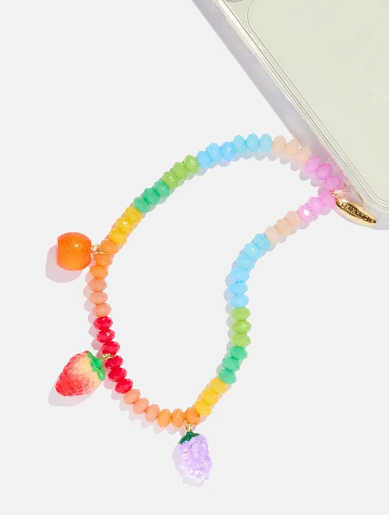 Rainbow Fruit Beaded Phone Strap sold by Skinnydip London product image thumbnail 3