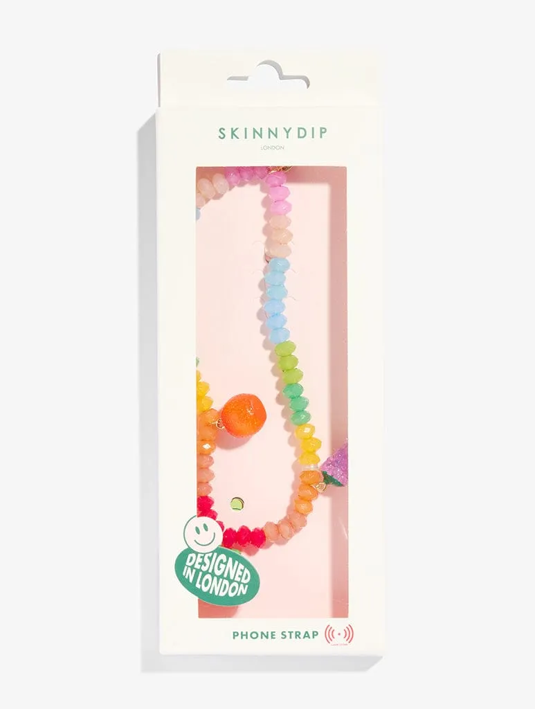 Rainbow Fruit Beaded Phone Strap sold by Skinnydip London product image thumbnail 4