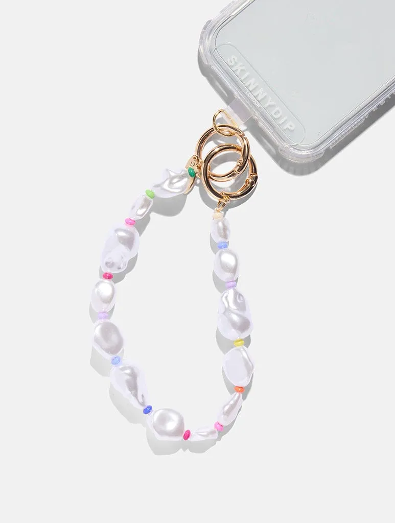 Chunky Pearl Rainbow Beaded Phone Charm sold by Skinnydip London product image thumbnail 2