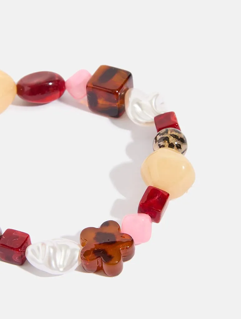 Burgundy Tortoise Shell Phone Charm sold by Skinnydip London product image thumbnail 3