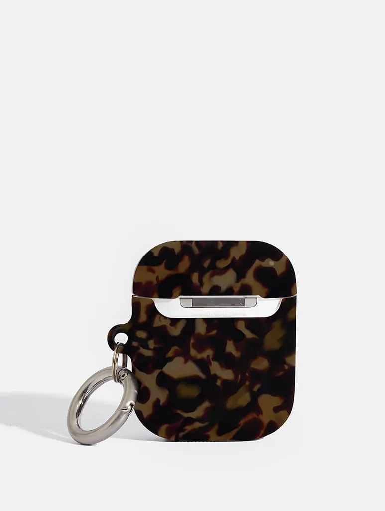 Dark Tortoise Shell AirPods Case sold by Skinnydip London product image thumbnail 2