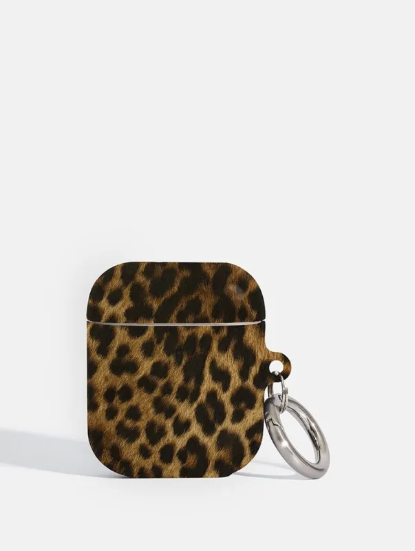 Leopard Print AirPods Case made by Skinnydip London