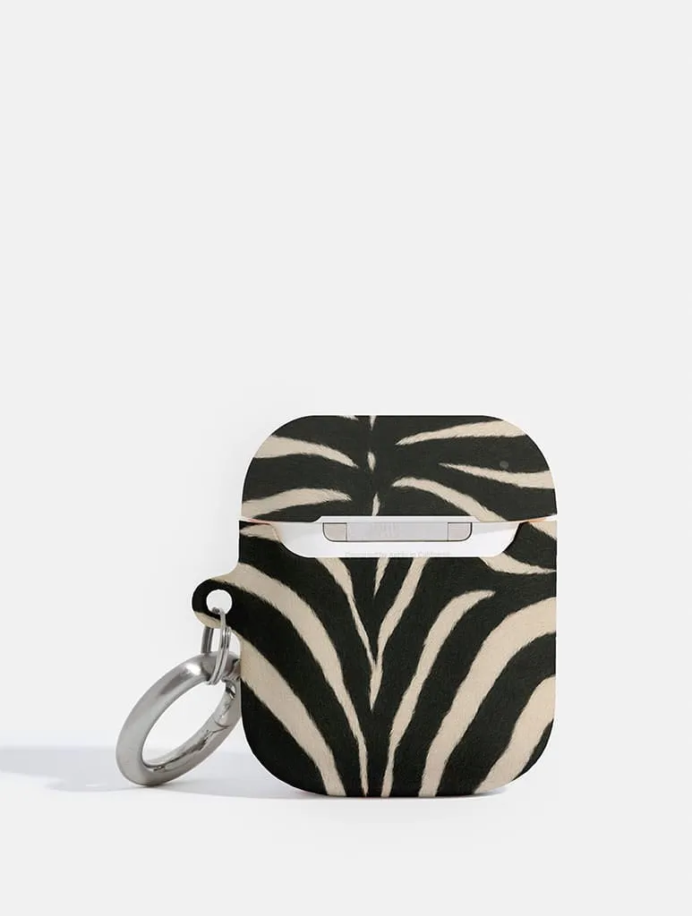Zebra Print AirPods Case sold by Skinnydip London product image thumbnail 2