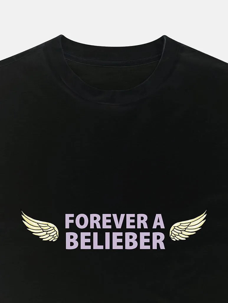 Forever A Belieber T-Shirt In Black sold by Skinnydip London product image thumbnail 2