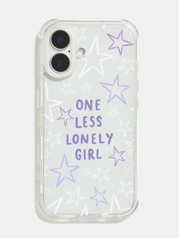 One Less Lonely Girl Shock iPhone Case made by Skinnydip London