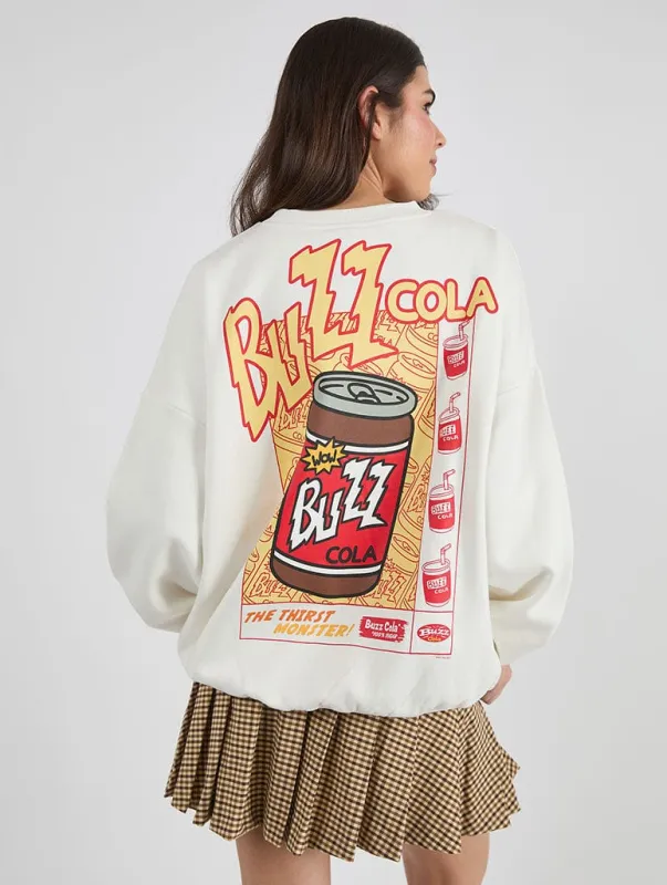 The Simpsons x Skinnydip Buzz Cola Sweatshirt made by Skinnydip London