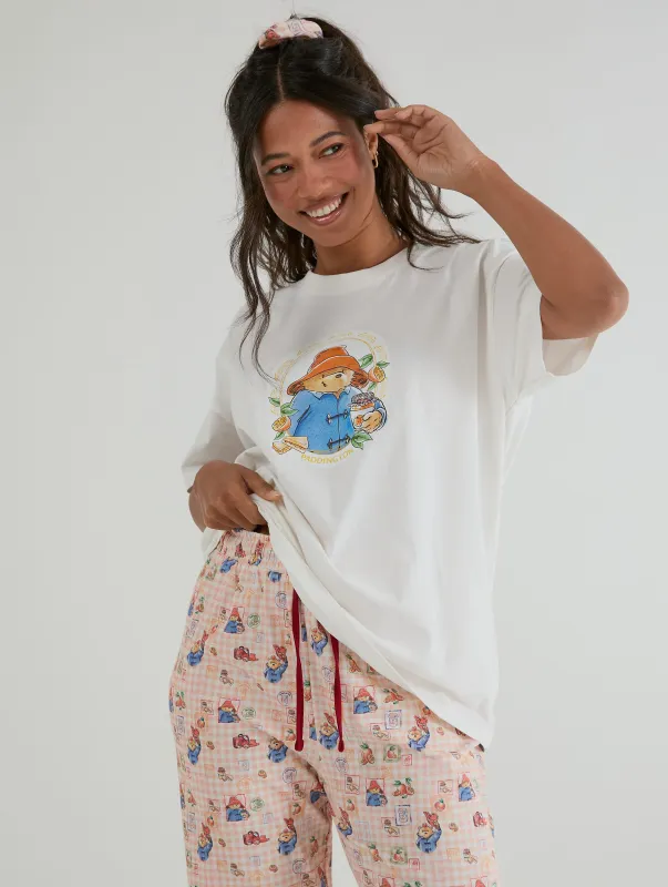 Paddington x Skinnydip Orange Check Pyjama Set made by Skinnydip London