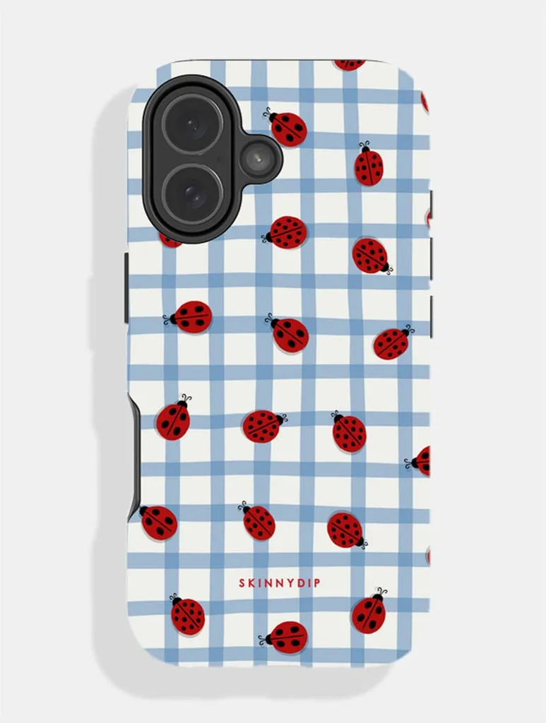 Ladybird Blue Gingham Repeat Ultra Protective iPhone Case sold by Skinnydip London