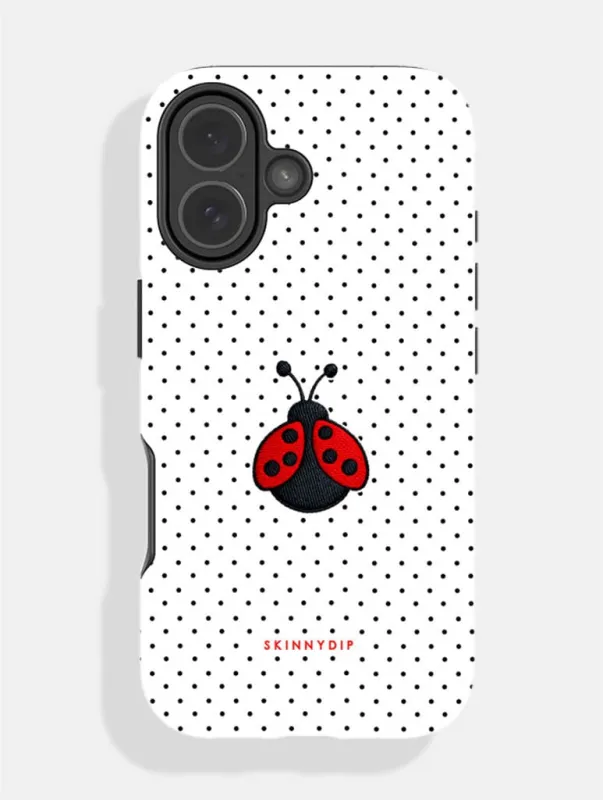 Ladybird Polka Dot Ultra Protective iPhone Case made by Skinnydip London
