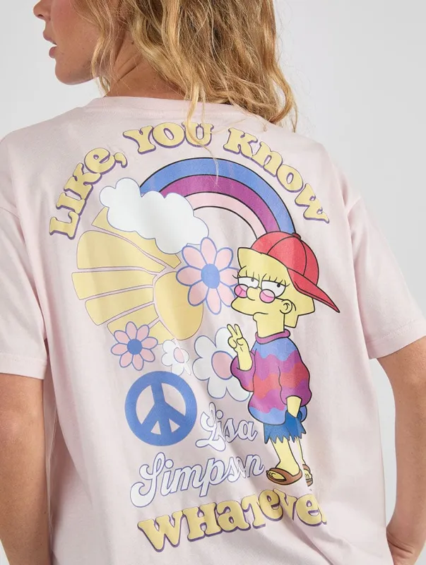 The Simpsons x Skinnydip Lisa Like You Know Whatever T-Shirt made by Skinnydip London