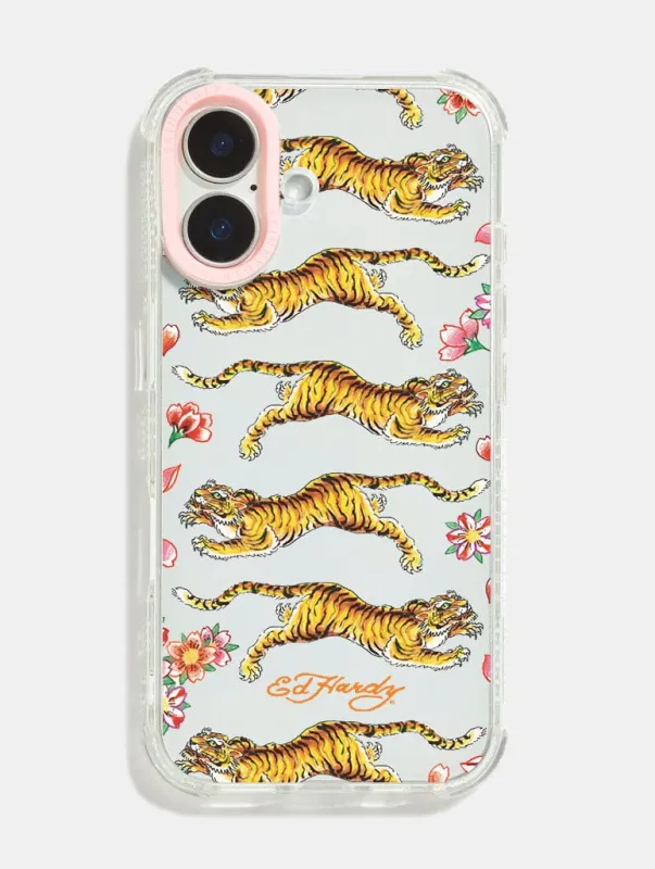 Ed Hardy x Skinnydip Repeat Tiger Shock iPhone Case made by Skinnydip London
