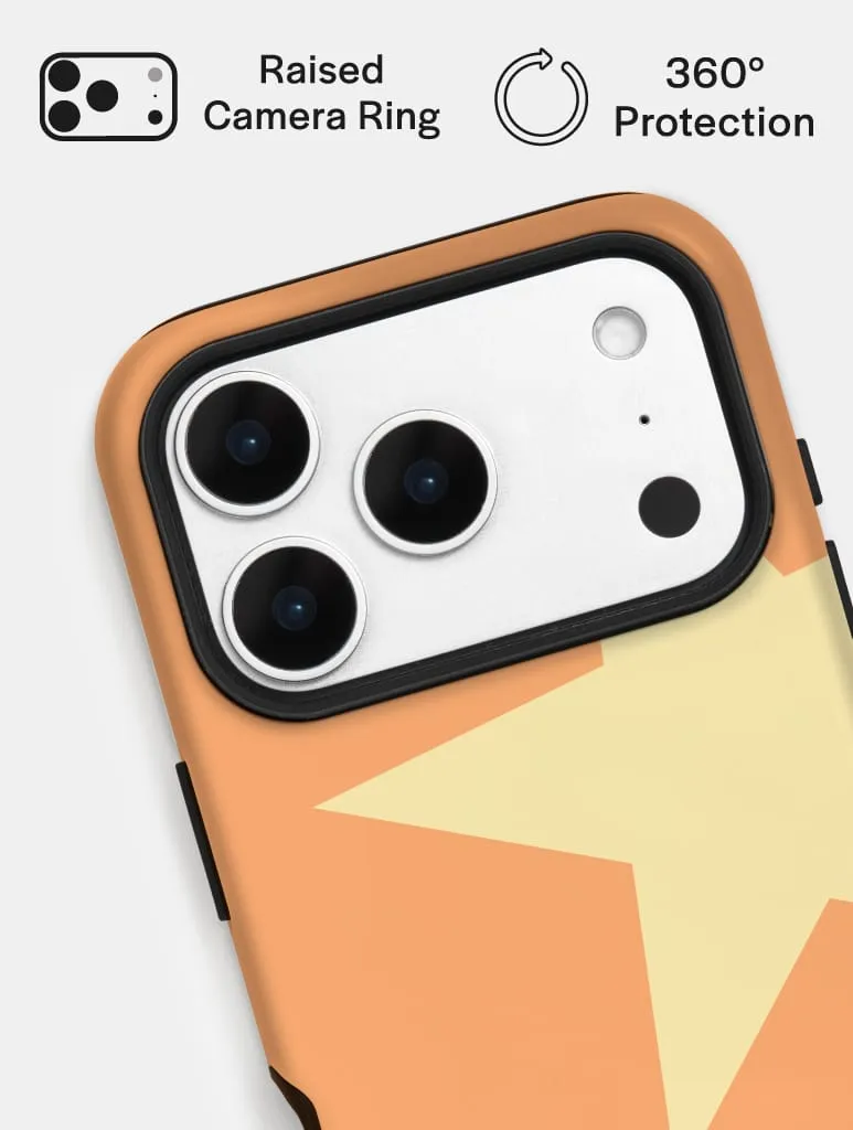 Two Stars Orange Yellow Ultra Protective iPhone Case sold by Skinnydip London product image thumbnail 4
