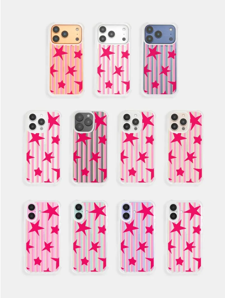 Stars And Stripes Pink Red And Yellow Shock iPhone Case sold by Skinnydip London product image thumbnail 5