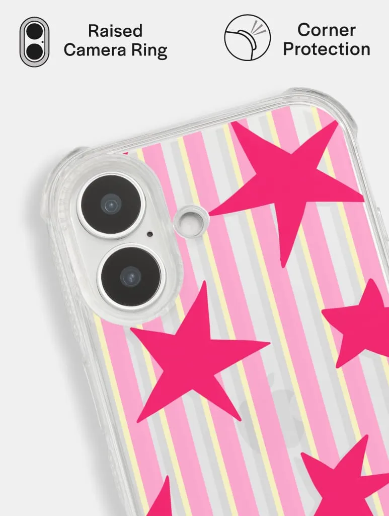 Stars And Stripes Pink Red And Yellow Shock iPhone Case sold by Skinnydip London product image thumbnail 4