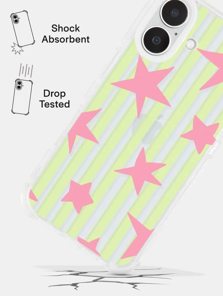 Stars And Stripes Matcha And Pink Shock iPhone Case sold by Skinnydip London product image thumbnail 3