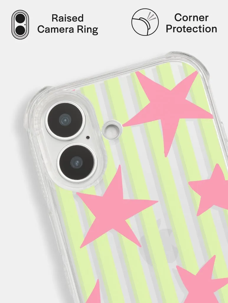 Stars And Stripes Matcha And Pink Shock iPhone Case sold by Skinnydip London product image thumbnail 4