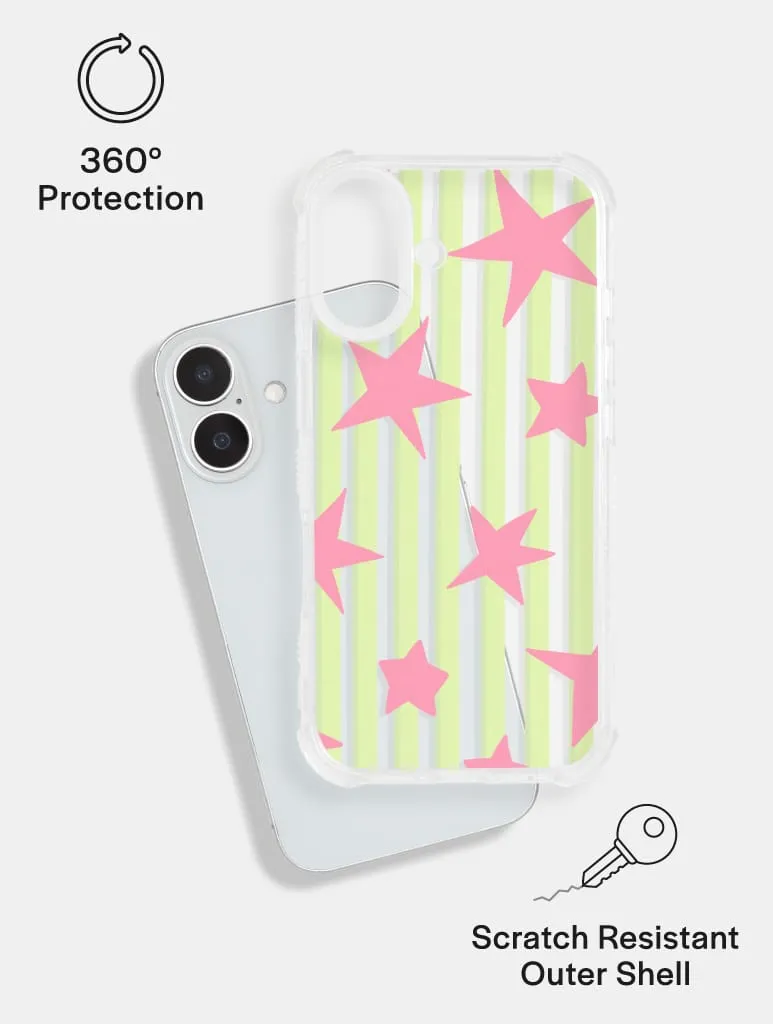 Stars And Stripes Matcha And Pink Shock iPhone Case sold by Skinnydip London product image thumbnail 2