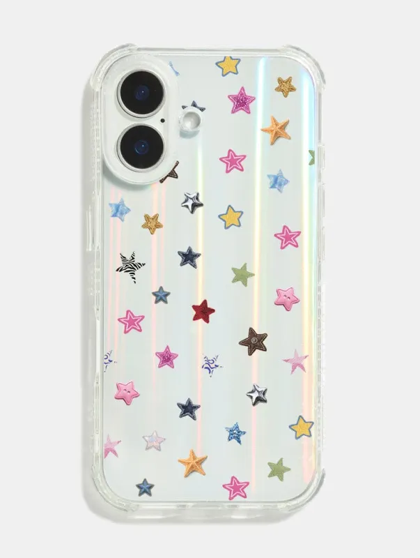 Scrapbook Ditsy Stars Shock iPhone Case made by Skinnydip London