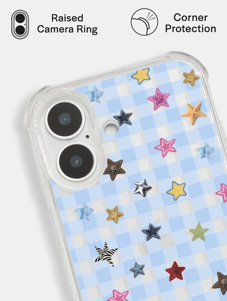 Scrapbook Gingham Stars Shock iPhone Case sold by Skinnydip London product image thumbnail 4