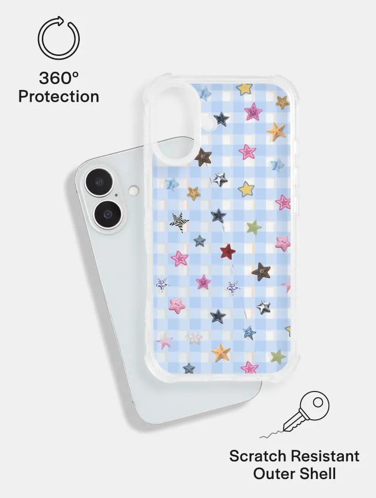 Scrapbook Gingham Stars Shock iPhone Case sold by Skinnydip London product image thumbnail 2