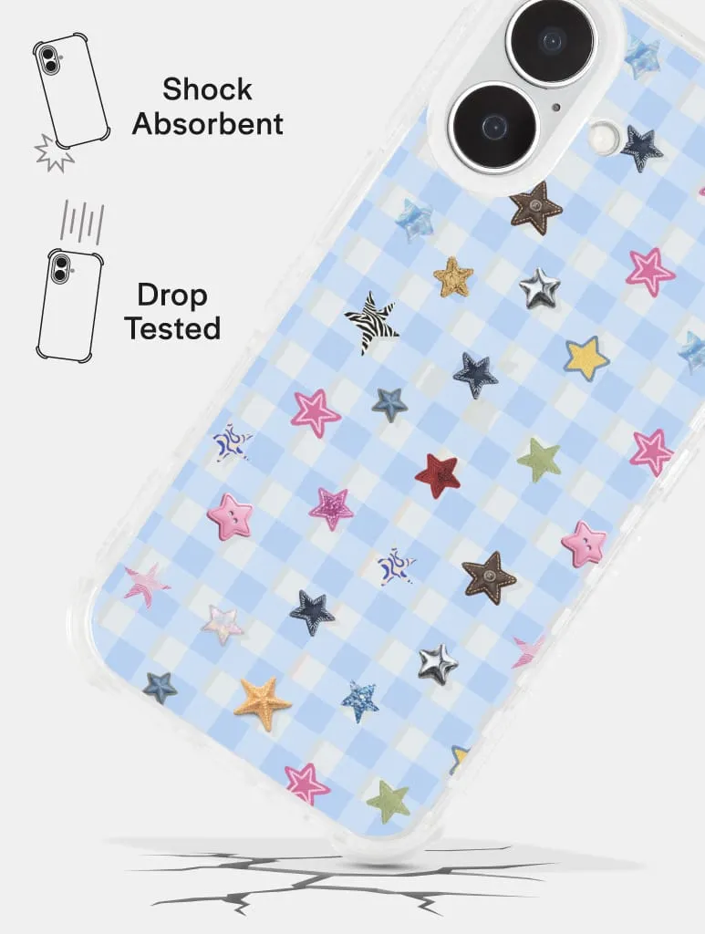 Scrapbook Gingham Stars Shock iPhone Case sold by Skinnydip London product image thumbnail 3