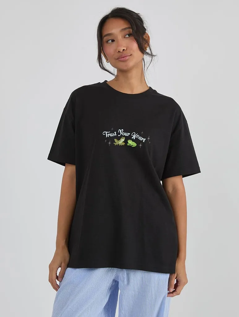Disney The Princess And The Frog Trust Your Heart T-Shirt In Black sold by Skinnydip London product image thumbnail 2