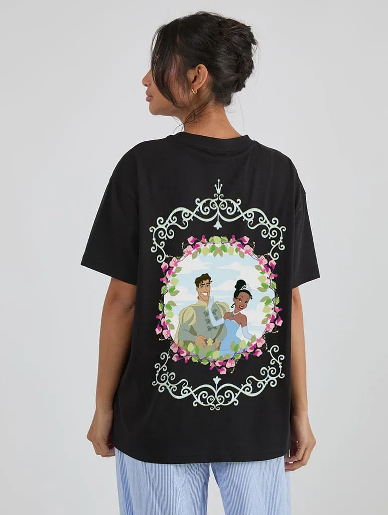 Disney The Princess And The Frog Trust Your Heart T-Shirt In Black sold by Skinnydip London