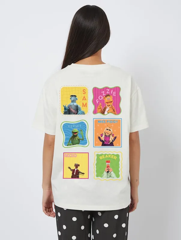 Disney The Muppets Character Poster T-Shirt In White made by Skinnydip London
