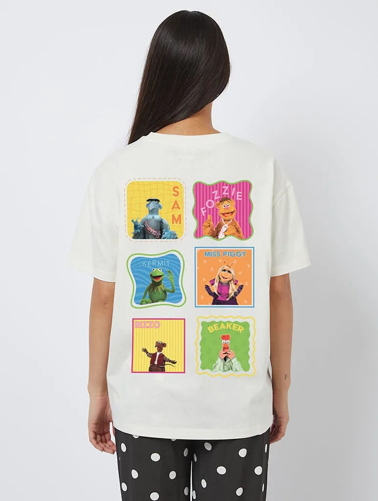 Disney The Muppets Character Poster T-Shirt In White sold by Skinnydip London