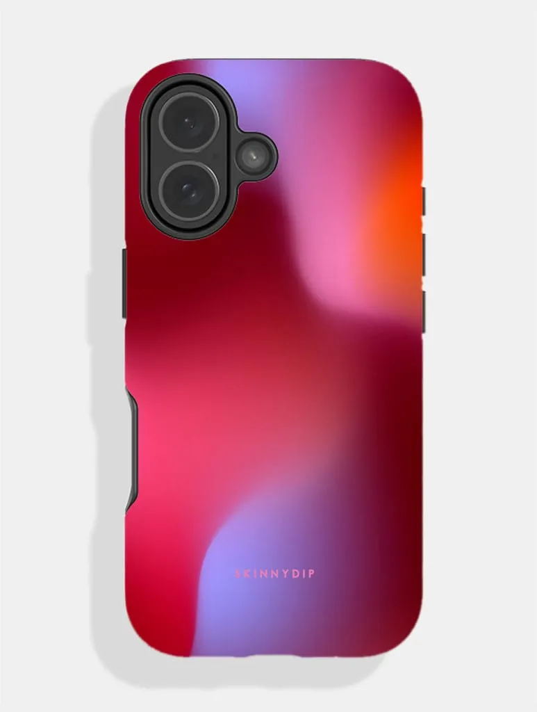Aura Gradient Burnt Burgundy Ultra Protective iPhone Case sold by Skinnydip London