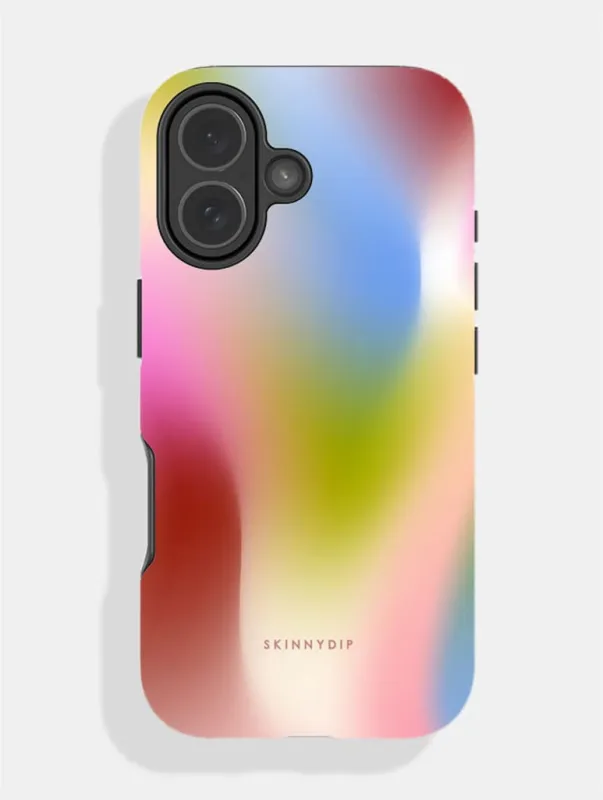 Aura Gradient Sunset Bloom Ultra Protective iPhone Case made by Skinnydip London