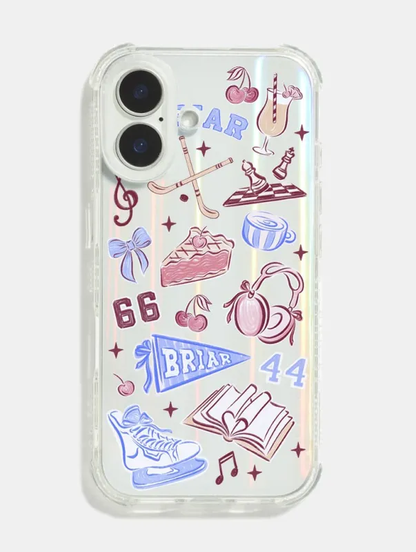 Briar University Sticker Shock iPhone Case made by Skinnydip London