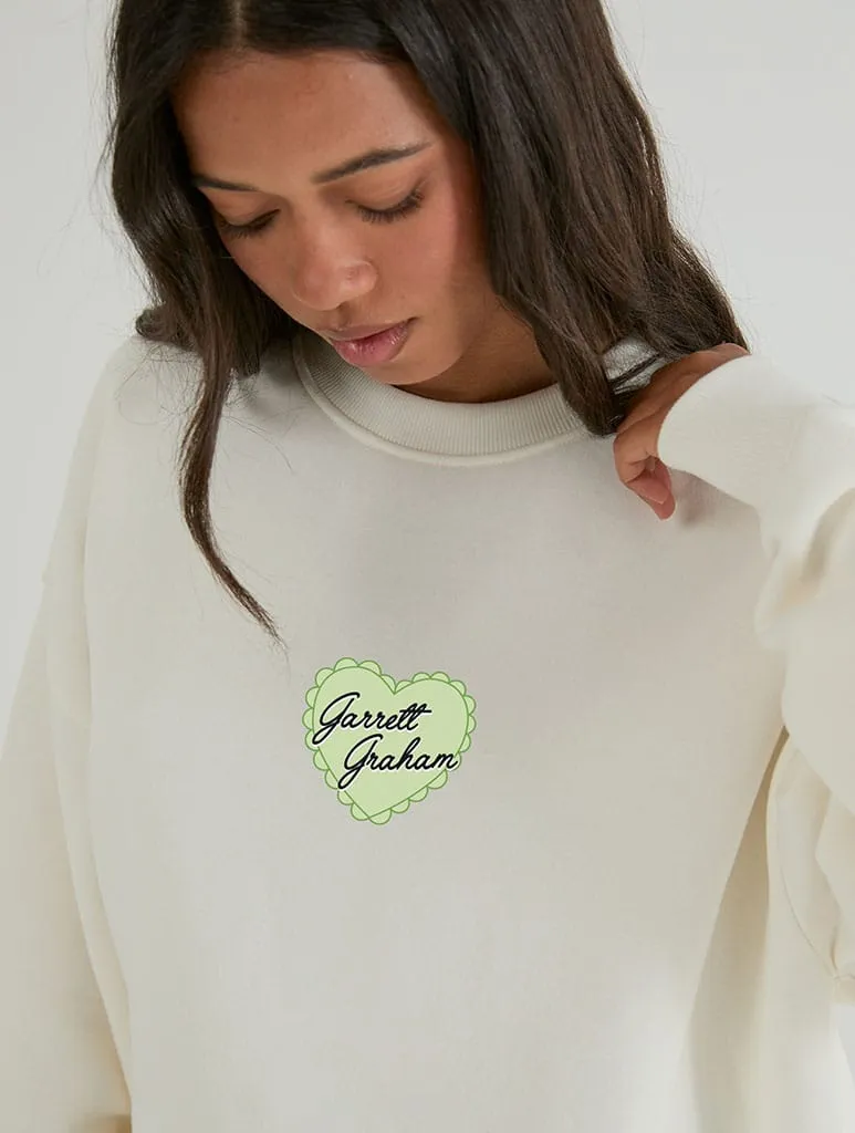 Graham 44 Sweatshirt In White sold by Skinnydip London