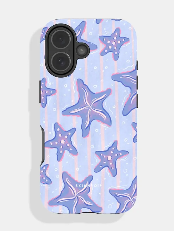 Starfish Stripe Ultra Protective iPhone Case made by Skinnydip London
