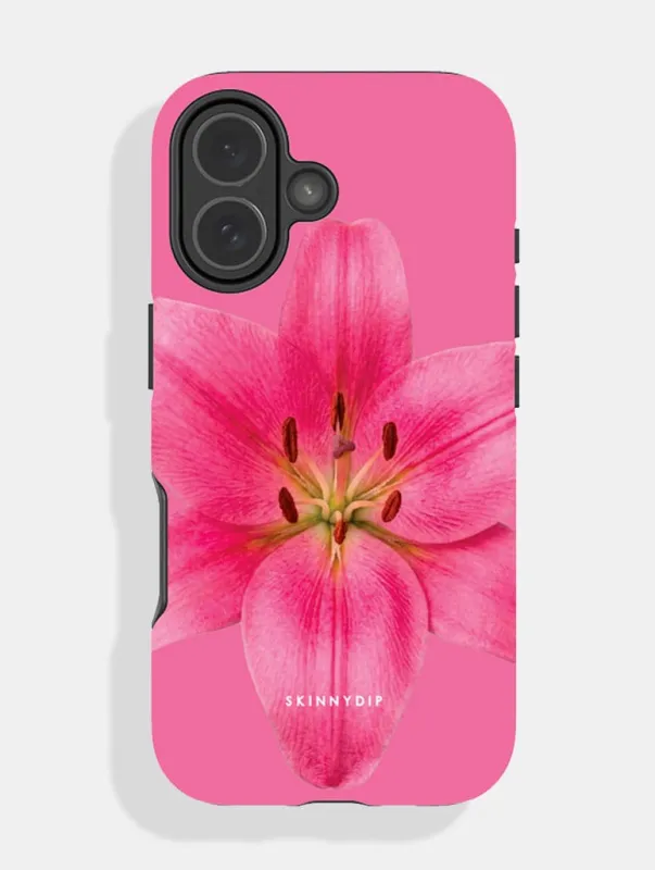 Hot Pink Bloom Ultra Protective iPhone Case made by Skinnydip London