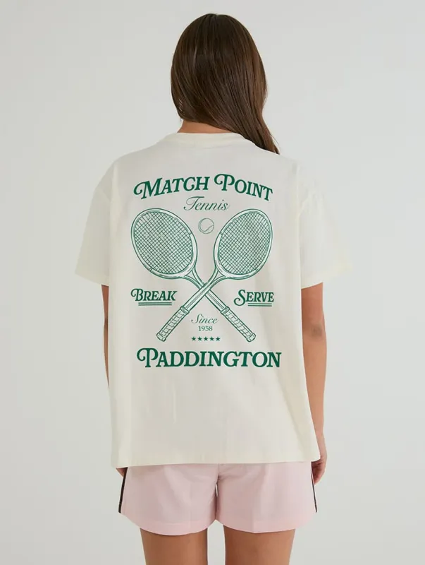 Paddington x Skinnydip Match Point T-Shirt In White made by Skinnydip London