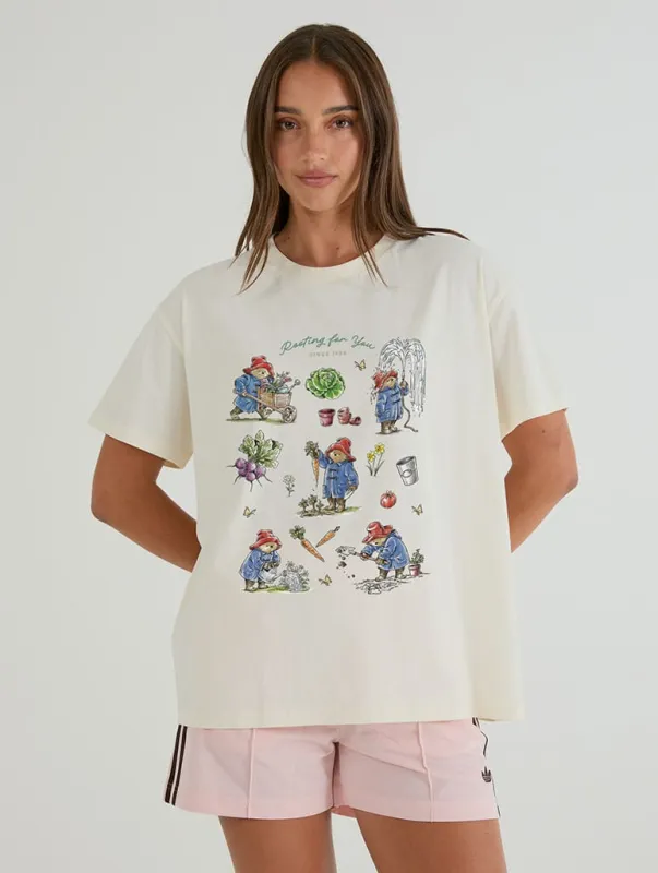 Paddington x Skinnydip Rooting For You T-Shirt In White made by Skinnydip London