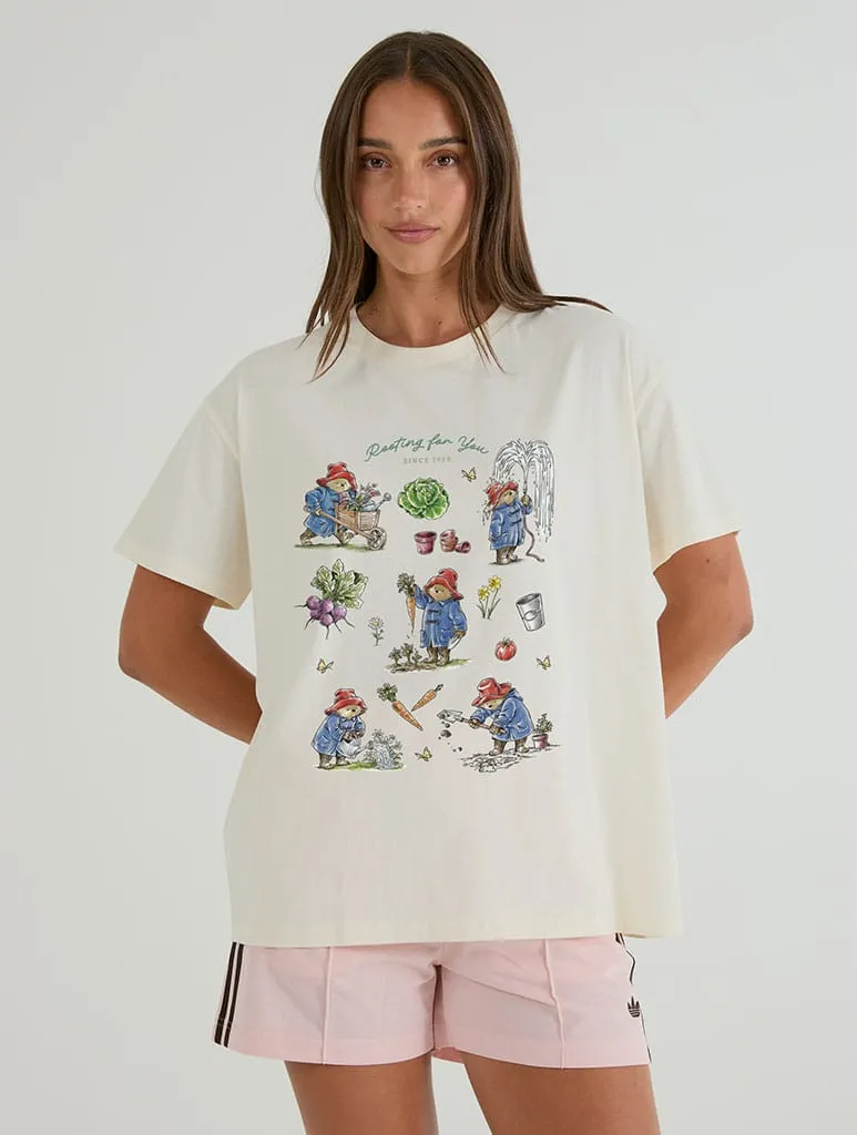 Paddington x Skinnydip Rooting For You T-Shirt In White sold by Skinnydip London