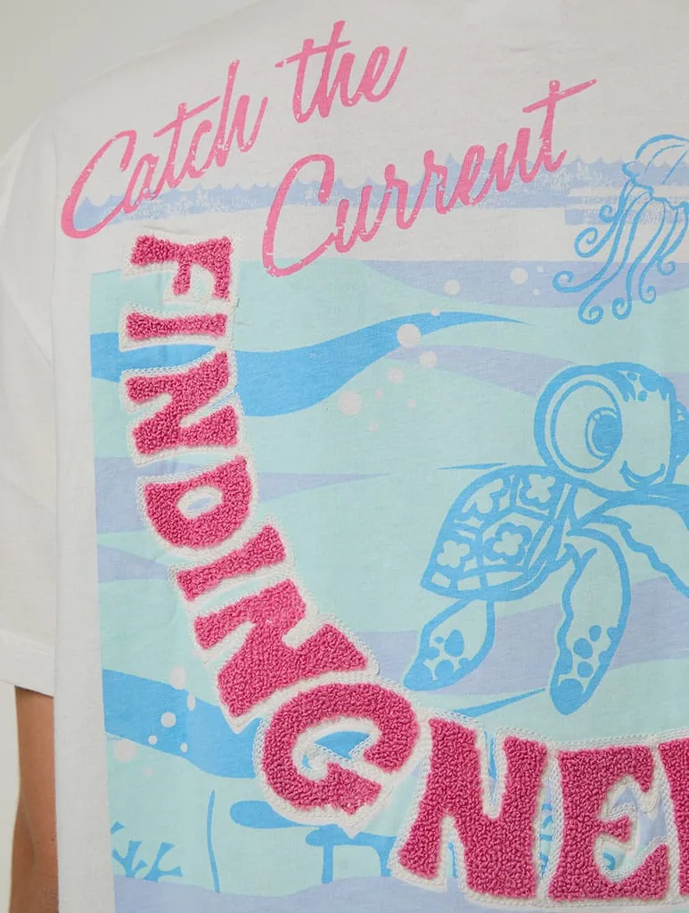 Disney Finding Nemo Catch The Current T-Shirt sold by Skinnydip London product image thumbnail 3