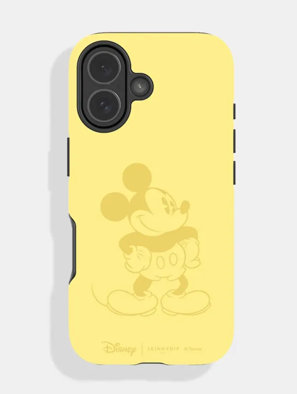 Disney Mickey Mouse Butter Yellow Ultra Protective iPhone Case made by Skinnydip London