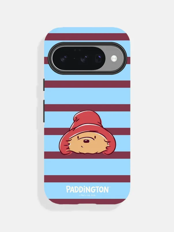 Paddington x Skinnydip Blue and Maroon Stripe Ultra Protective Google Pixel Case made by Skinnydip London