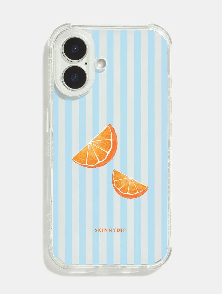 Oranges Stripes Shock iPhone Case sold by Skinnydip London