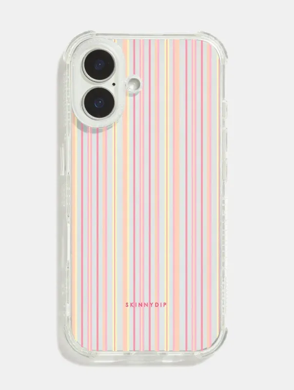 Sunset Stripes Shock iPhone Case made by Skinnydip London