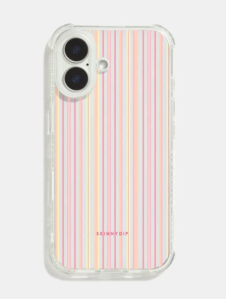 Sunset Stripes Shock iPhone Case sold by Skinnydip London